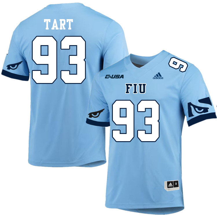 #93 Teair Tart FIU Jersey,Florida International University Panthers Football Jersey-Light Blue